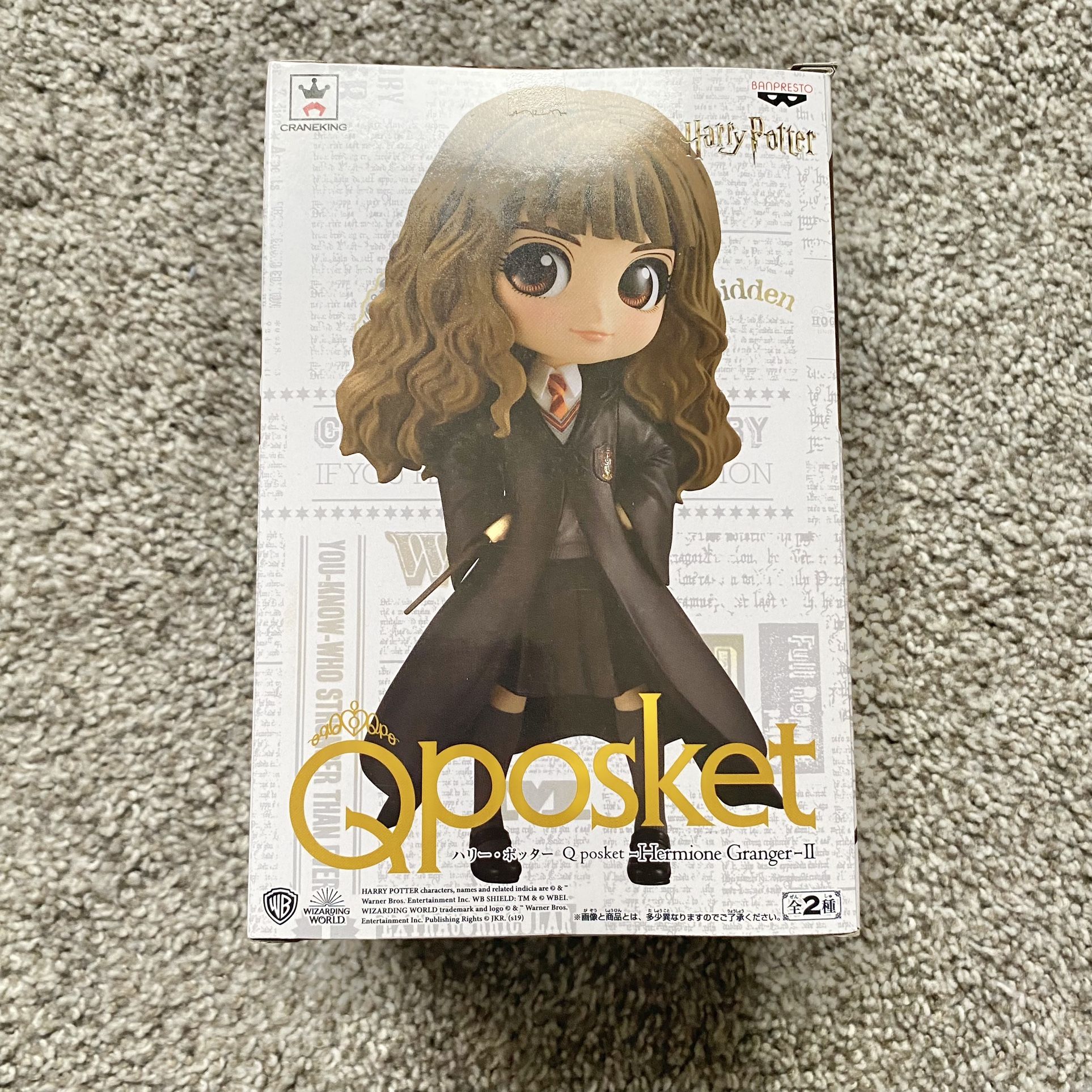 Harry Potter Q Posket Hermione Granger II Figure Version A Original Banpresto