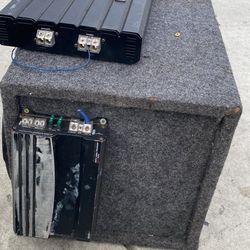 🔊 Dual 12” Sony Xplod Subs + Box + Amp – Ready to Go 🔊