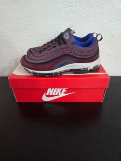 Nike Air Max 97 Burgundy Blue Sneakers Size 11