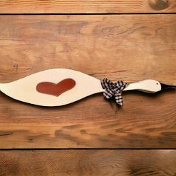 Vintage Country Farmhouse Wooden Duck / Goose Wall Art