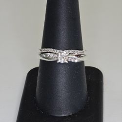 Platinum  Natural Diamond Wedding Set #08741