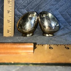 Vintage Gold Salt & Pepper Shakers 