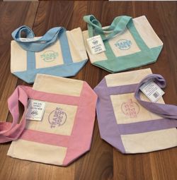 Trader Joe’s Mini Pastel Tote Bags – Sold Individually 🌸🛍️