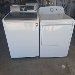 SAMSUNG WASHER & GE GAS DRYER SET 💦 ⛽️