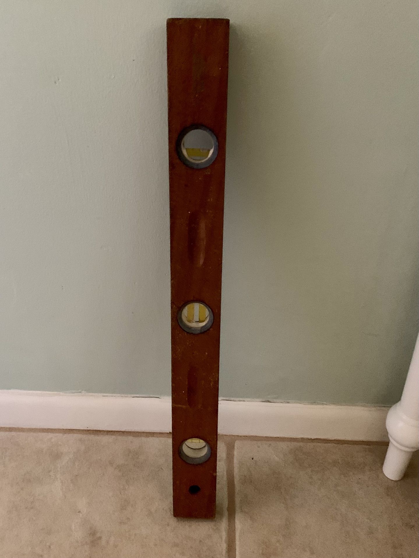 Preowned vintage wooden level