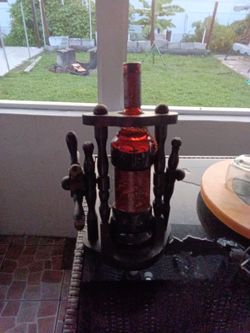 Bar decor bottle.