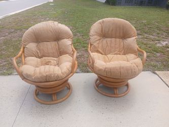 Natural Rattan Swivel Bouncers