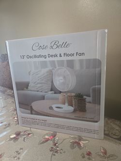 13" oscillating desk  y floor, fan