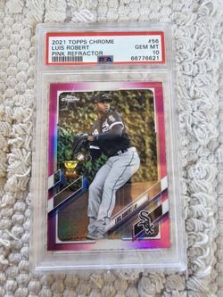 🔥2021 TOPPS CHROME LUIS ROBERT PSA 10🔥