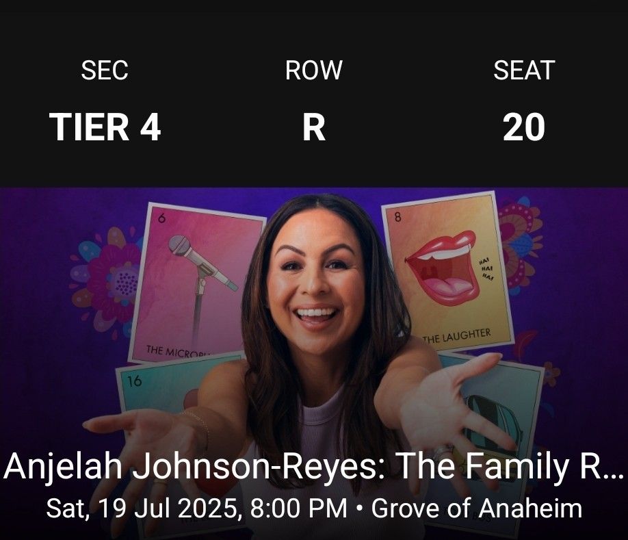 Anjelah Johnson Saturday 7/19