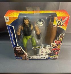 Bray Wyatt / The Fiend / The Eater of Worlds Mattel WWE Create a WWE Superstar Action Figure 2015 New Sealed in Box with Tattoo Sheet, Mask & Apron