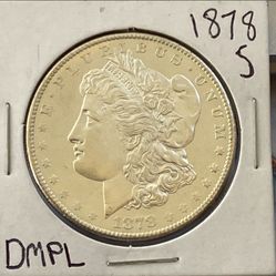 1878 S Morgan Silver Dollar DMPL/PL