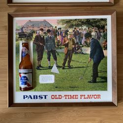 Vintage PABST Blue Ribbon Beer Bar Sign 3D Raised Bottle - Best Offer