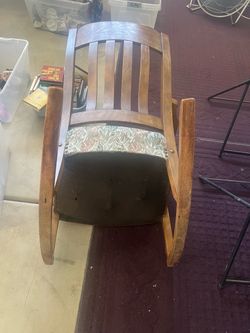 Vintage mission style rocker