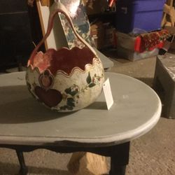 Carved Gourd Hand Painted