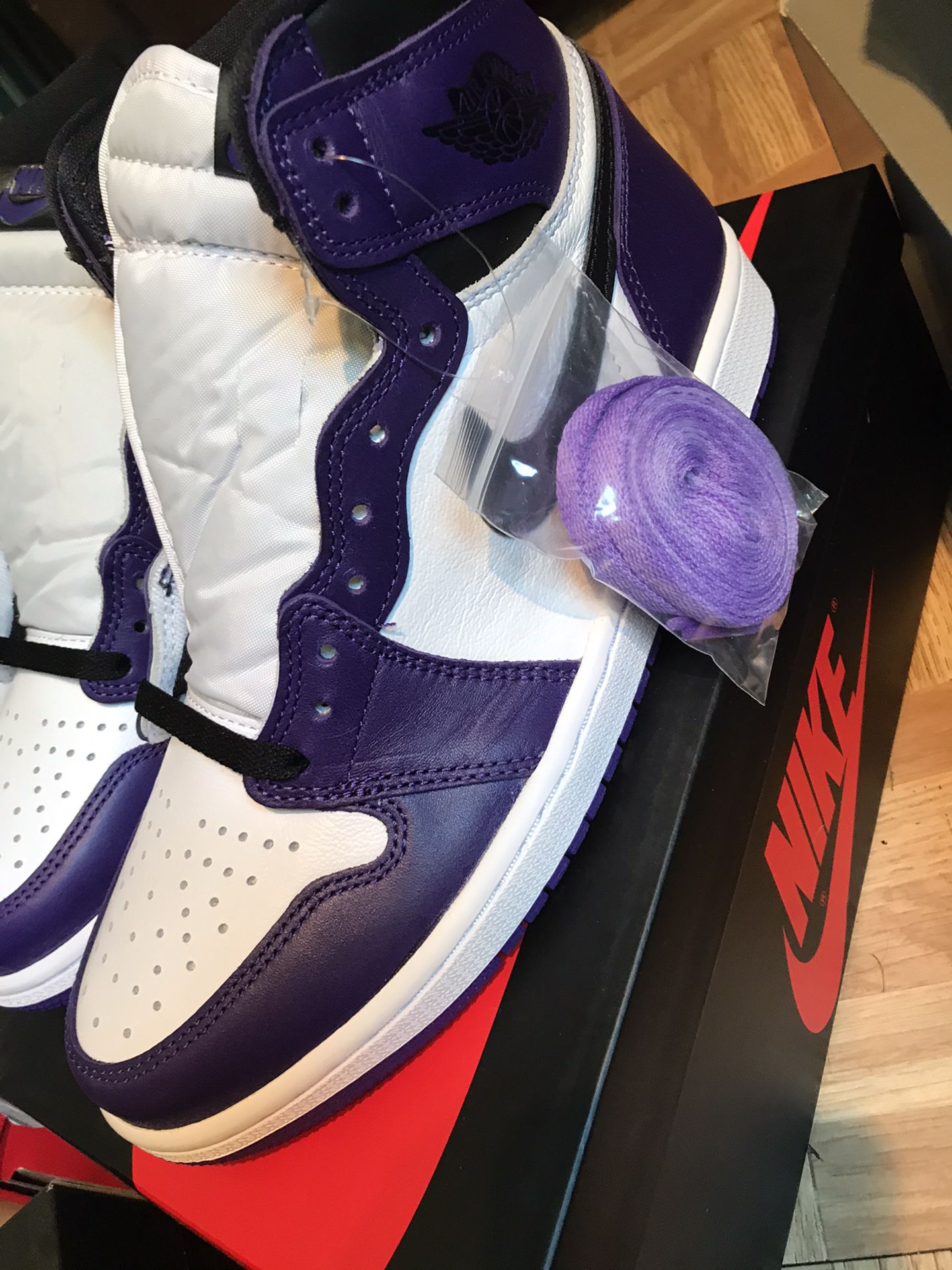 Jordan 1 Court purple size 8.5
