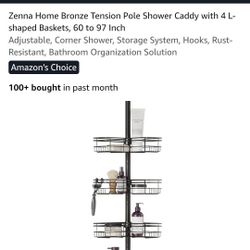 Adjustable Shower Caddy With 4 Baskets 