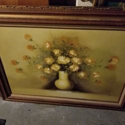 Old flower painting