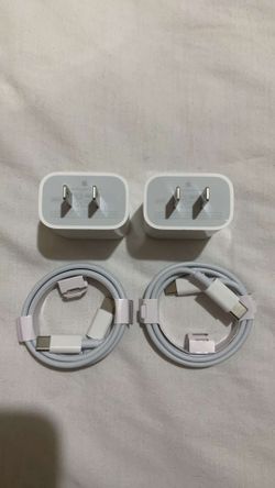 2 Brand New 20Watts Original Apple IPhone C-Type To C-Type Fast Chargers
