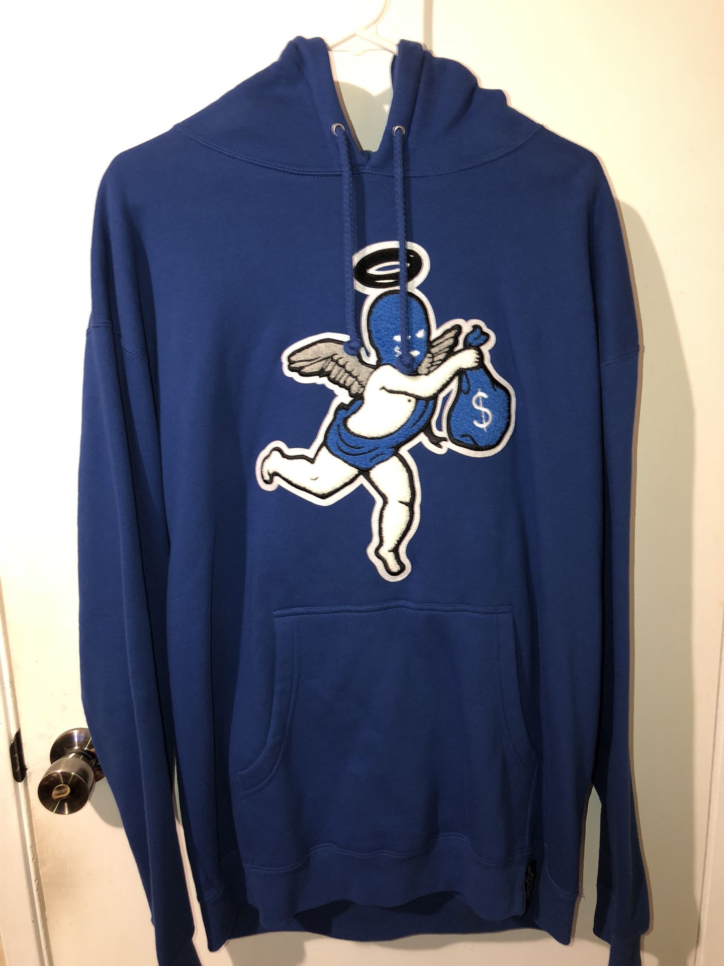 SKI MASK ANGEL CHENILLE PATCH HOODIE