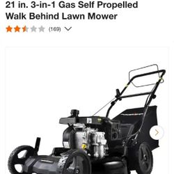 Self-Propelled Gas Lawn Mower 