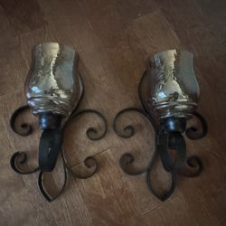 Wall Decor candle holder pair  $50