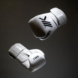 MK1 White Strap Boxing Gloves