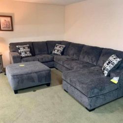 U SHAPED SECTIONAL COUCH By ASHLEY FINANCING AVAILABLE 