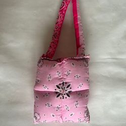 Pink Bandana Side Bag 