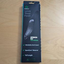 New Spenco RX Orthotic Arch Support Mens 10-11.5 Insole Womens 11-12.5