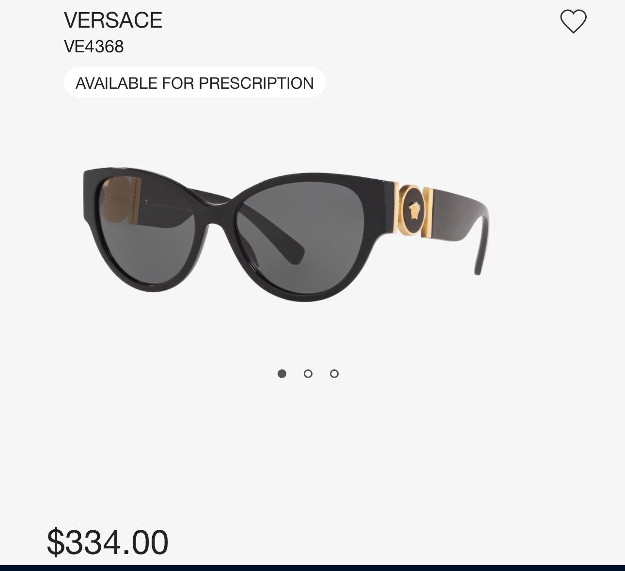 Brand New Woman’s Versace Sunglasses