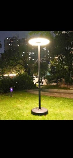 Outdoor Solar Garden Light with Pole – Super Bright Waterproof LED Courtyard Lamp, Motion Sensor + Remote Control