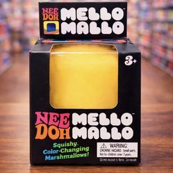 YELLOW NeeDoh Mello Mallo Color Change Squishy, Nee Doh Mellow Mallow AUTHENTIC 