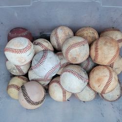 (21) Used Baseballs