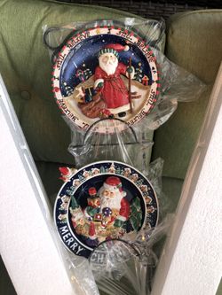 Christmas Decorative Plates With Hanger