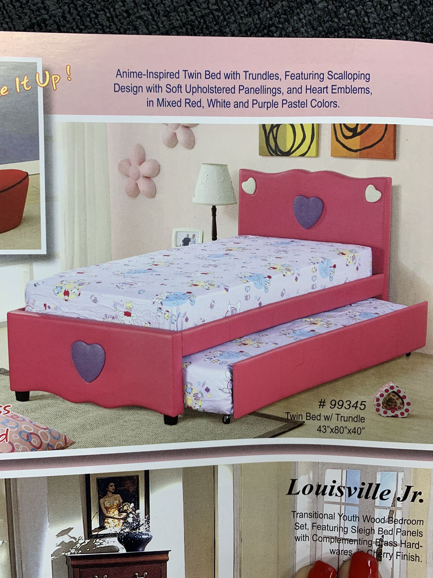 Twin Bed With Trundle