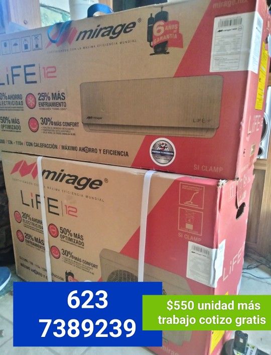 Mirage Life 12 Air Conditioner Minisplit 110v