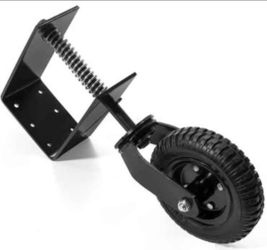 Universal 8" Flat-Free Tire Gate Wheel Suspension Spring-Loaded Wood Chainlink Gate Caster Wheel Weight Capacity 200lb (Black)

Brand New in box 🎁