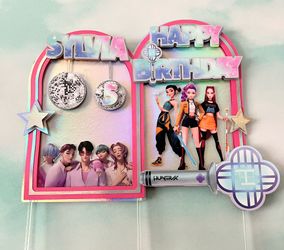 Cake Topper - Party Favor Box - K-pop / Saja 