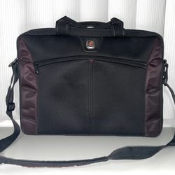 Swiss Gear 15" Laptop Case Padded Notebook Sleeve Plum Purple Briefcase