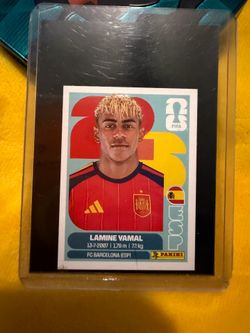 Lamine Yamal panini sticker card World Cup 2026 mint
