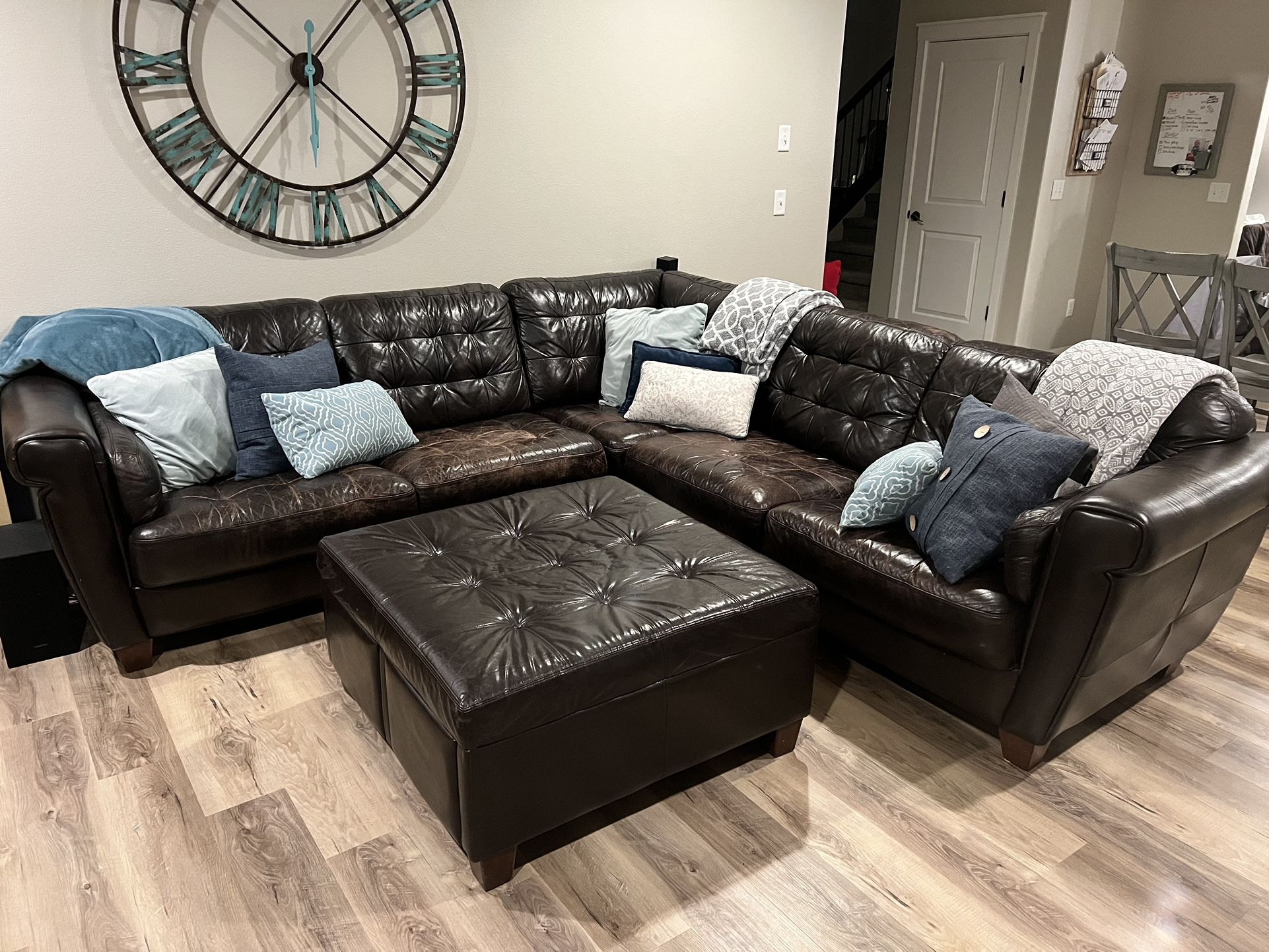 Italian Leather Sectional