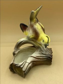 Vintage ceramic bird planter