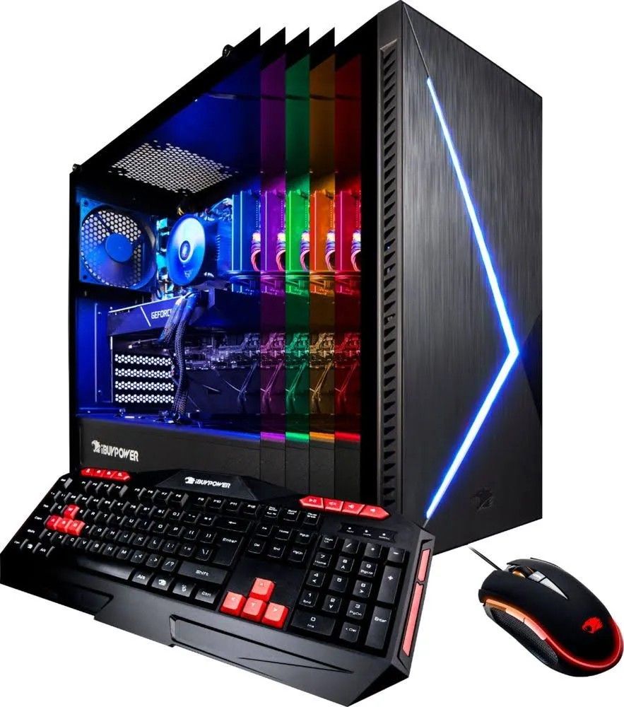 ibuypower - gaming desktop - intel core i7-8700 - 16gb memory - nvidia rtx 2070 8gb used