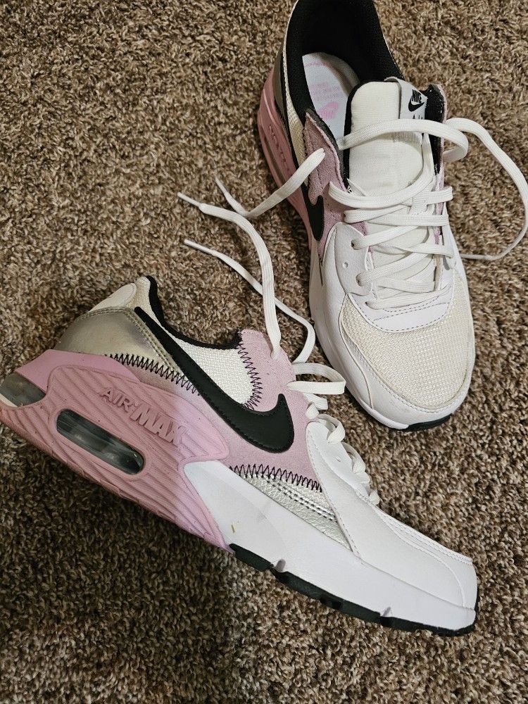 NIKE AIR Max EXCEE BLACK WHITE GREY PINK SHOES