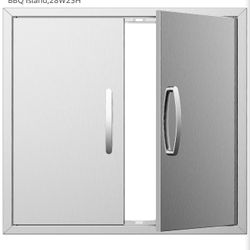 Outdoor kitchen door