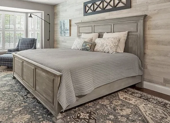 King size bed - headboard, footboard and rails