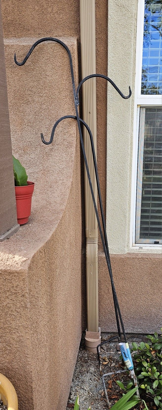Outdoor Plant Holders, Metal, Black