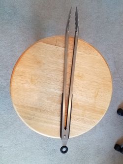 Stainless steel tongs