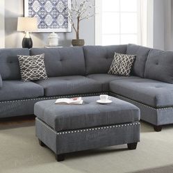 Sectional Sofa + Ottoman